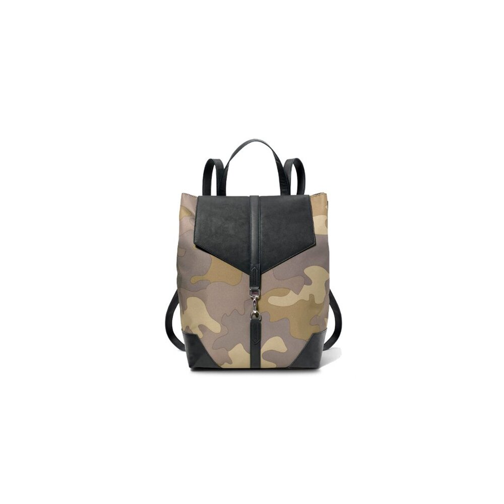 NEW Stella & Dot Ava Backpack Camo Green Grey Gym Bag Purse $128